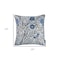Homeroots 17 x 17 in. Blue Jacquard Leaf Decorative Throw Pillow Cover 355615 - alternate 4